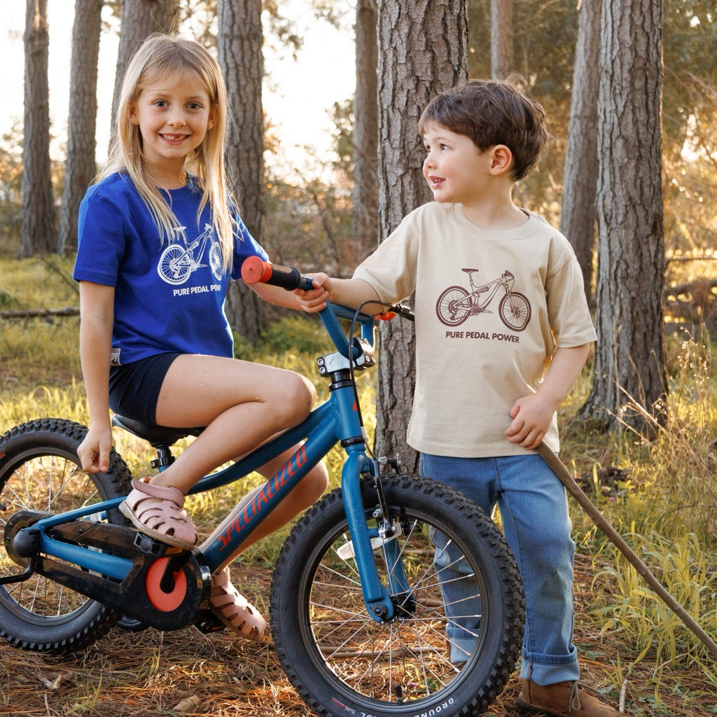 Pedal Power Kid's Royal Blue Tee