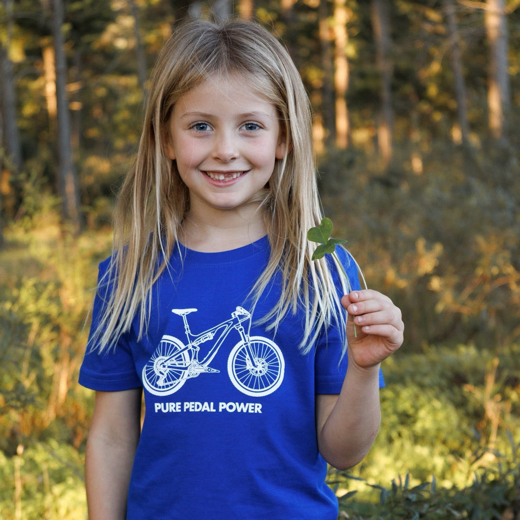 Pedal Power Kid's Royal Blue Tee