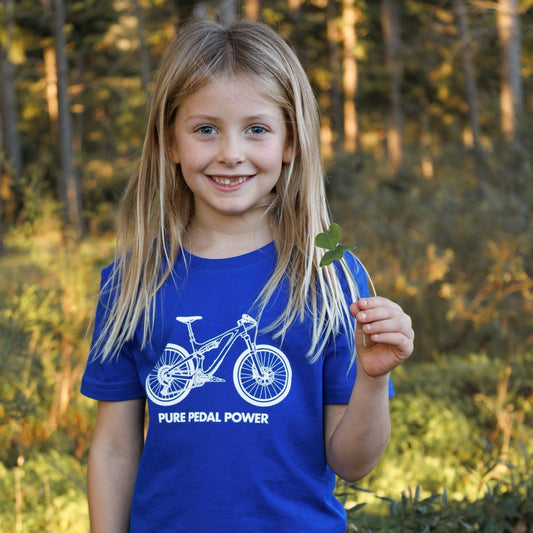 Pedal Power Kid's Royal Blue Tee