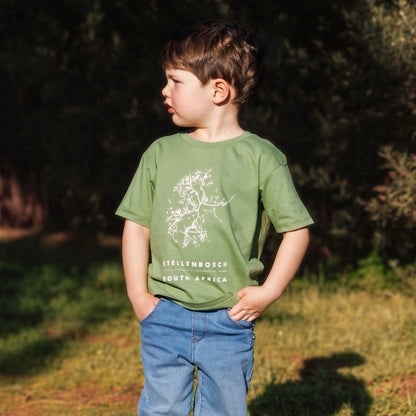 Stellenbosch Map Kid's African Sage Tee