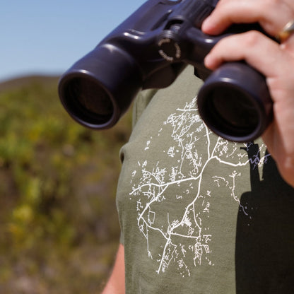 Stellenbosch Map African Olive Tee