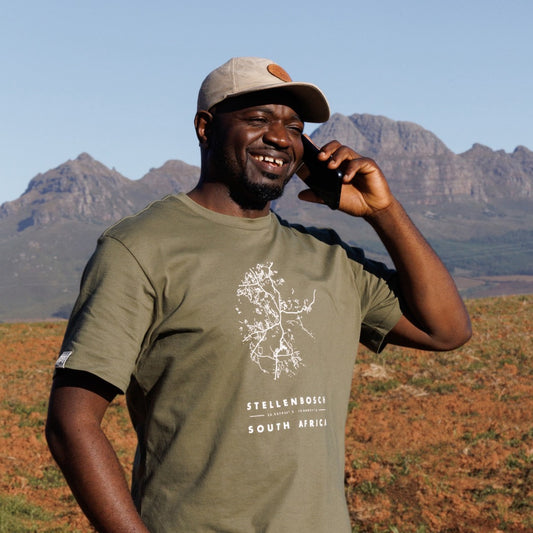 Stellenbosch Map African Olive Tee