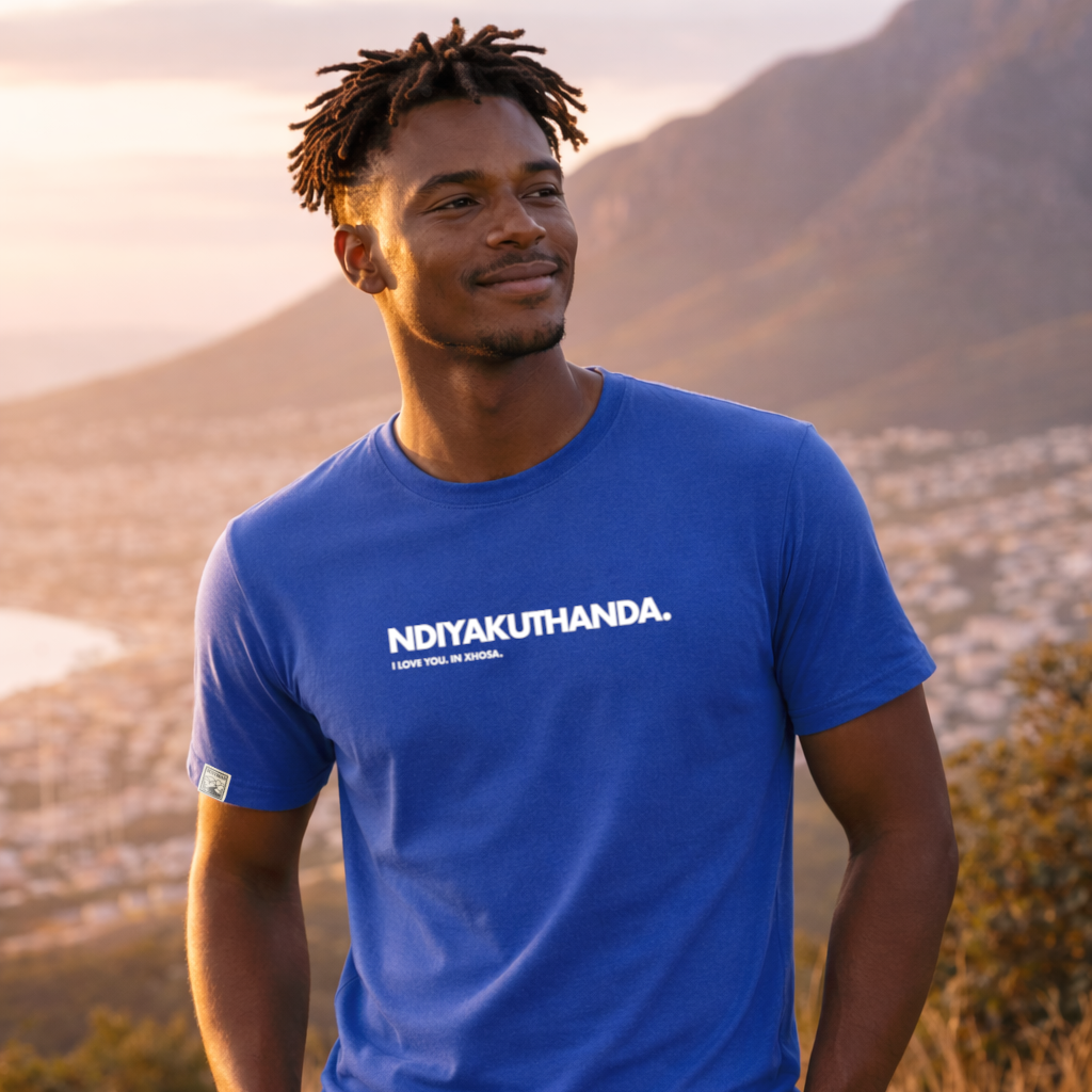 I Love You in Xhosa Royal Blue Tee