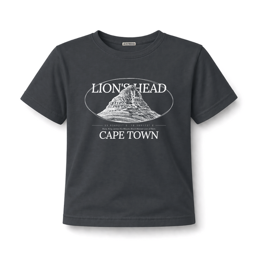 Lion's Head Kid's Charcoal Tee