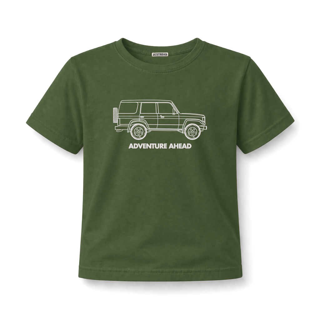 Adventure Ahead Kid's African Olive Tee - Land Cruiser