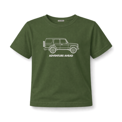 Adventure Ahead Kid's African Olive Tee - Land Cruiser