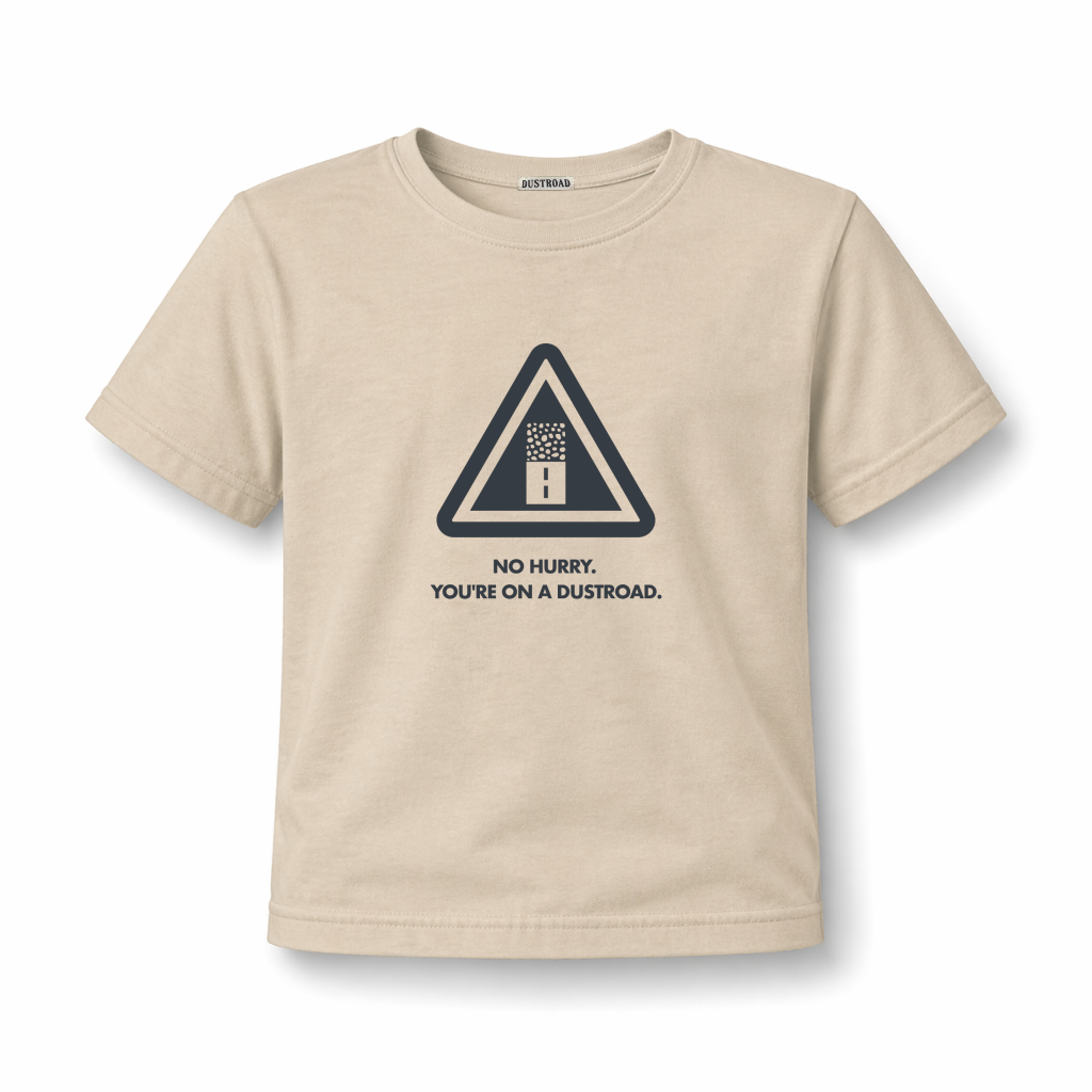 No Hurry Warning Sign Kid's African Stone Tee