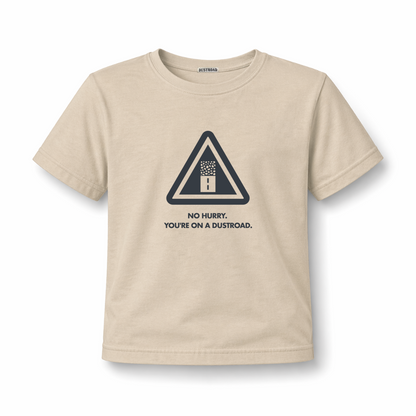 No Hurry Warning Sign Kid's African Stone Tee
