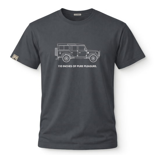 Pure Pleasure Charcoal Tee - Land Rover