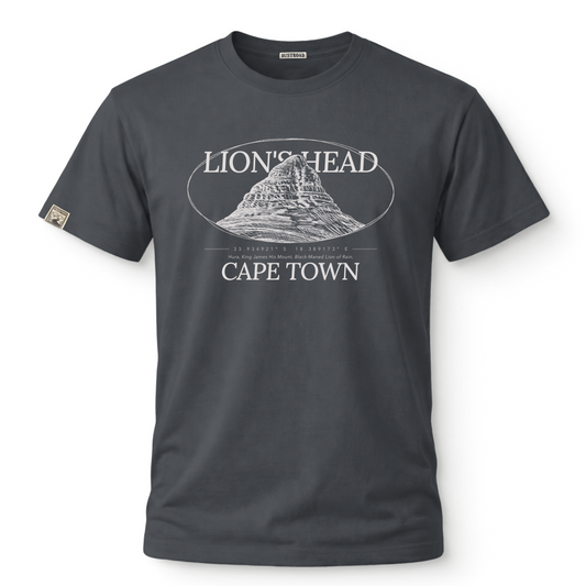 Lion's Head Charcoal Tee