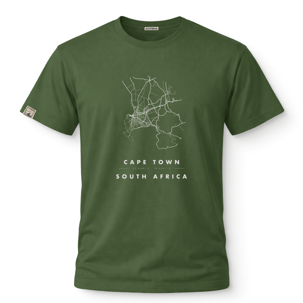 Cape Town Map African Olive Tee