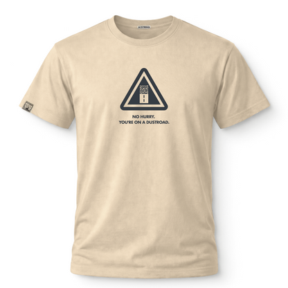 No Hurry Warning Sign African Stone Tee