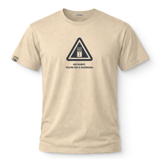 No Hurry Warning Sign African Stone Tee